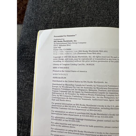 Perennials for Dummies Softcover 1997 by Marcia Tatroe &National Gardening Assoc - Picture 9 of 16